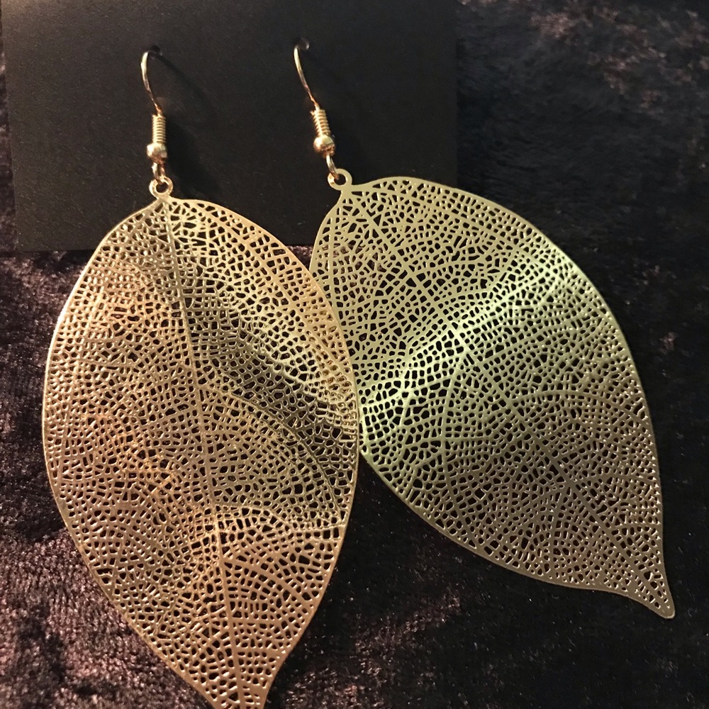 Gold Leaf Earrings